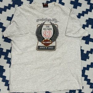 Vintage Harley Davidson The Reunion 90s Years Anniversary 1993 T shirt XL